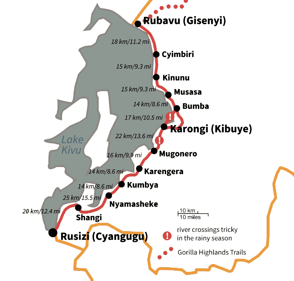 Congo Nile Trail Map